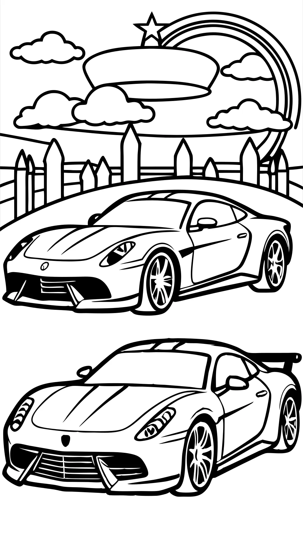 páginas para colorear de Ferrari